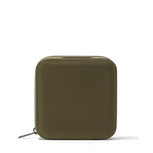 Frankie Jewelry Case in Dark Moss, Large