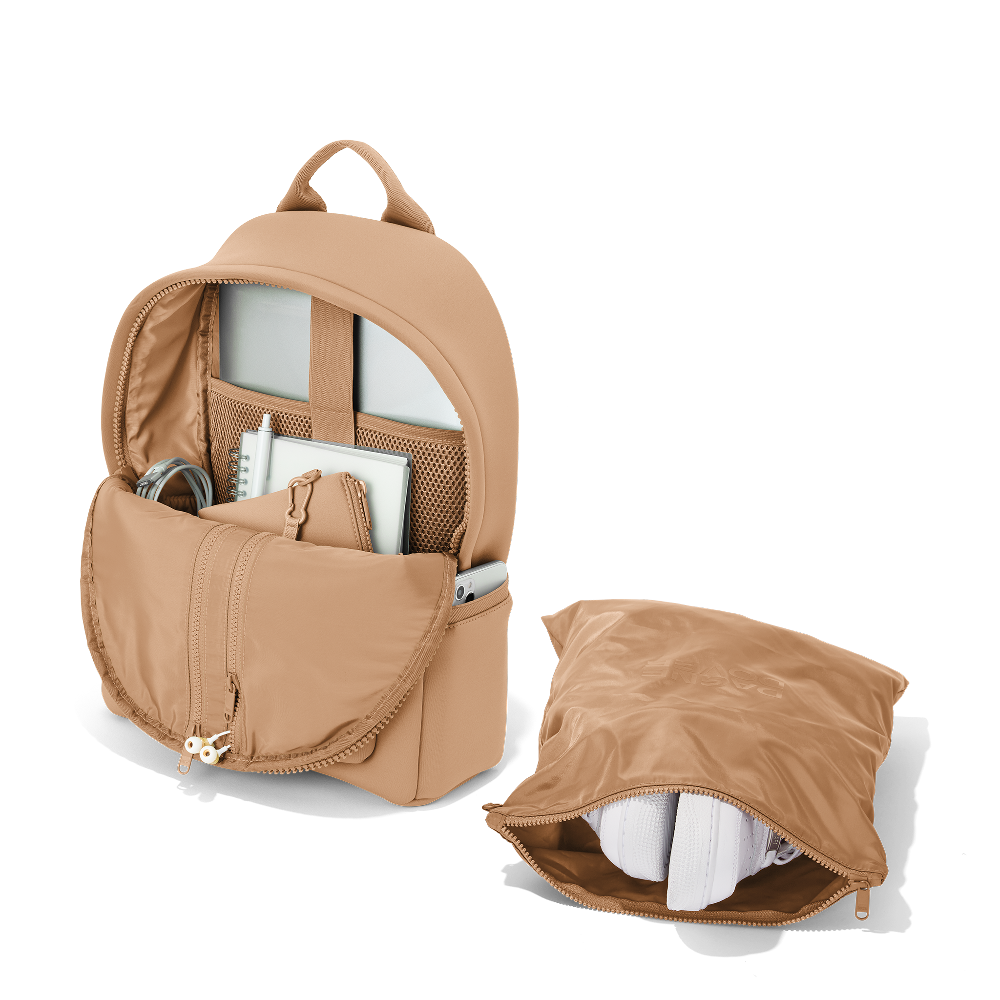 Dakota Backpack in Camel, Medium - Image 2