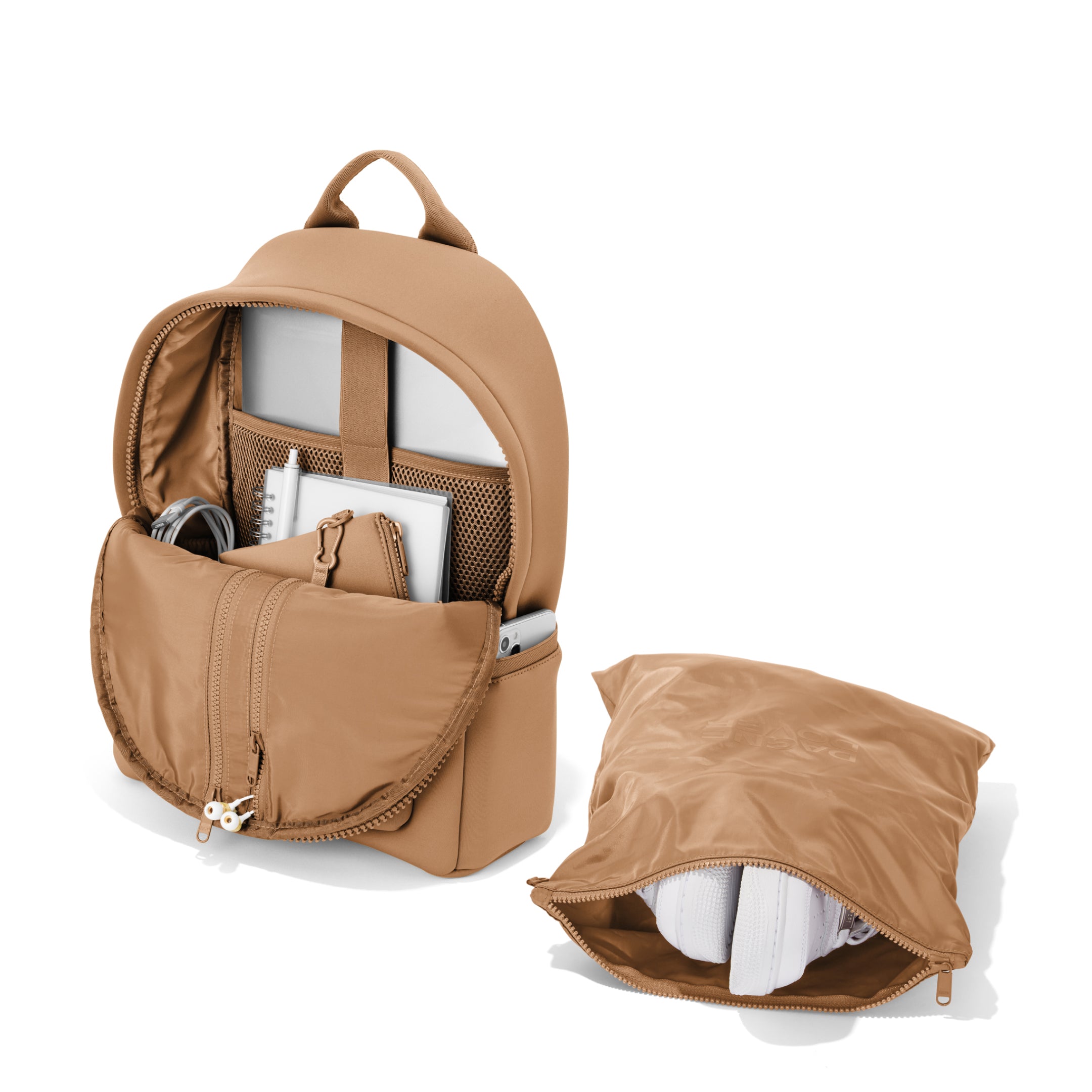 Dakota Backpack in Camel, Medium - Image 8