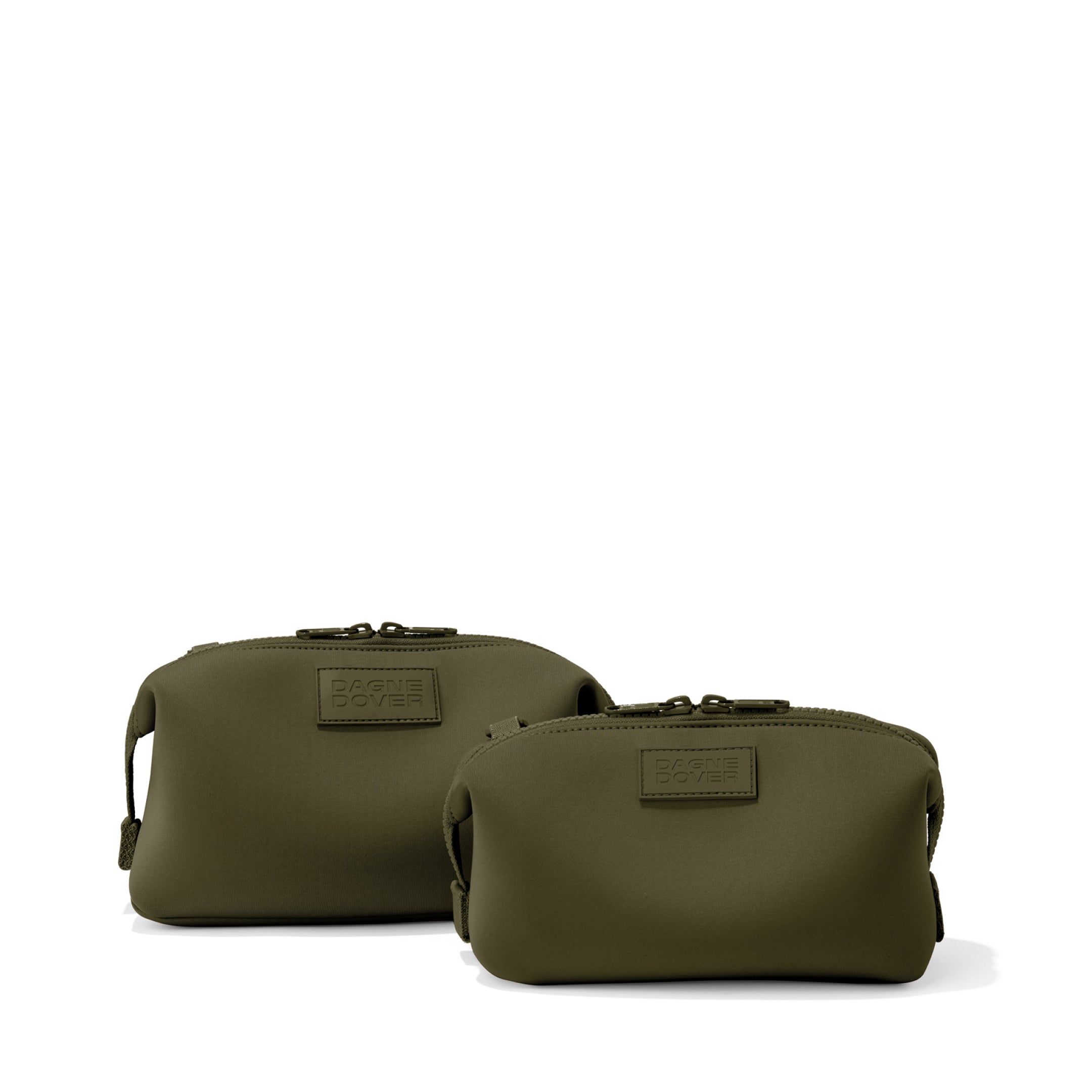 Hunter Toiletry Bag in Dark Moss, Small - Image 4