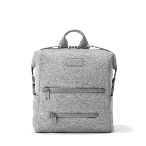 Indi Diaper Backpack in Heather Grey, Medium