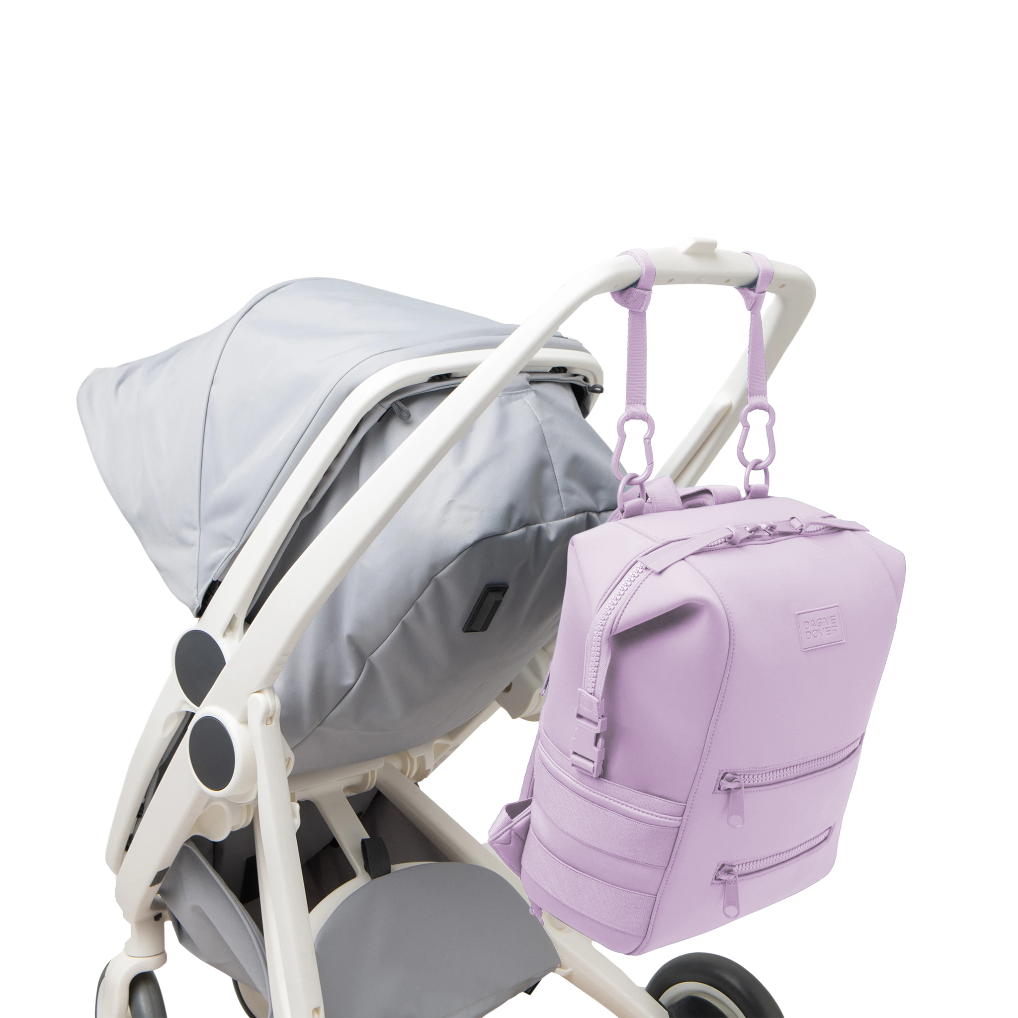 Indi Diaper Backpack in Washed Lilac, Large - Image 5