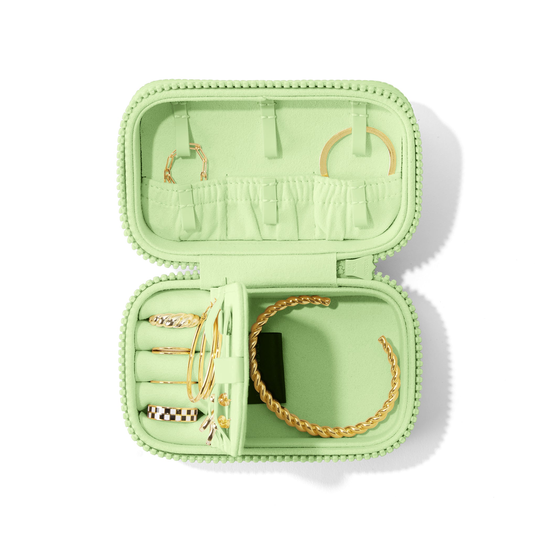 Frankie Jewelry Case in Matcha Latte, Small - Image 5