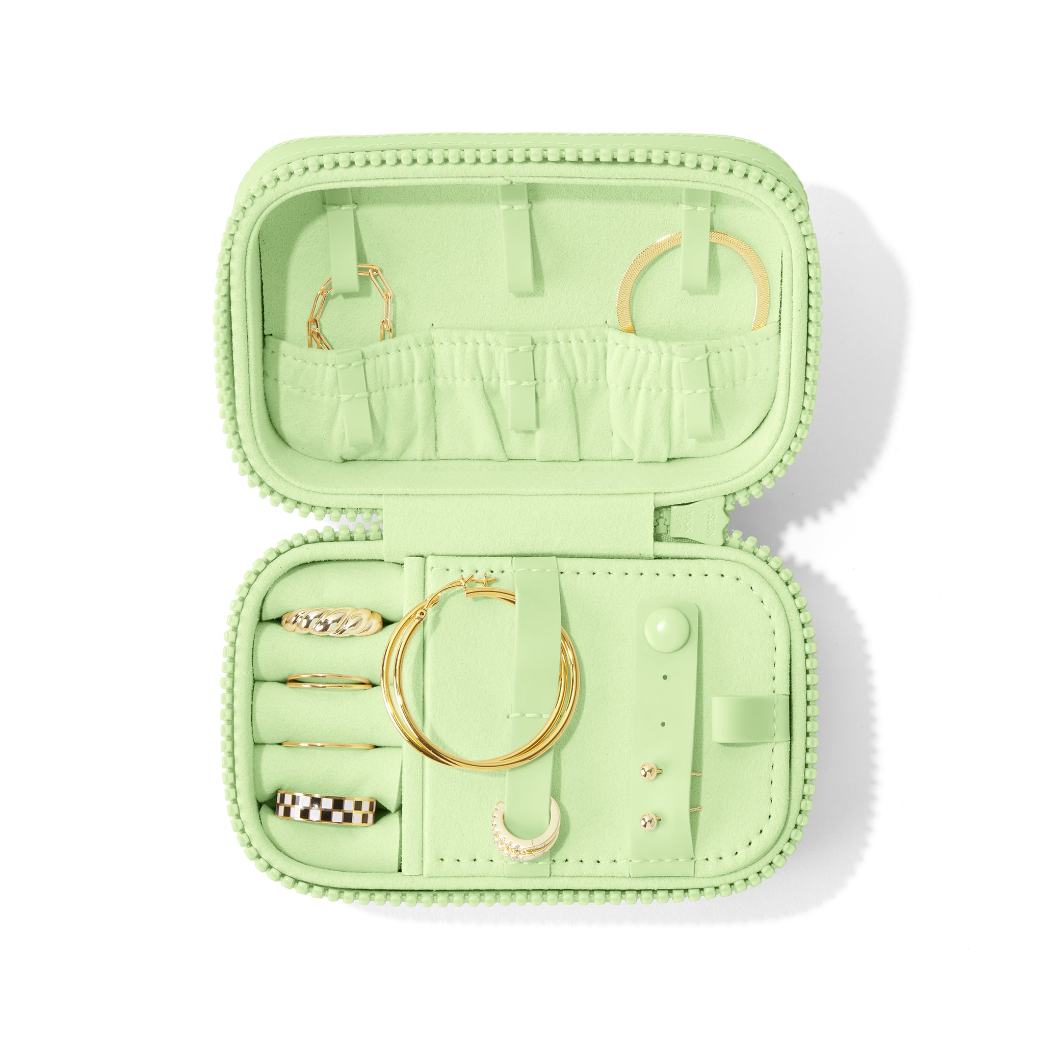Frankie Jewelry Case in Matcha Latte, Small - Image 6