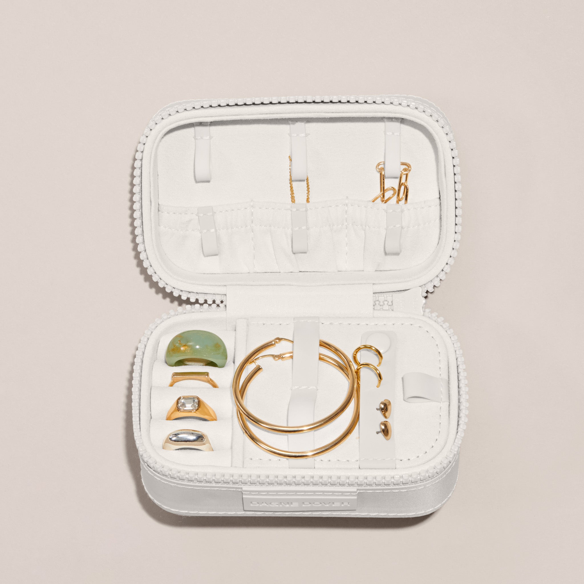 Frankie Jewelry Case in Matcha Latte, Small - Image 8