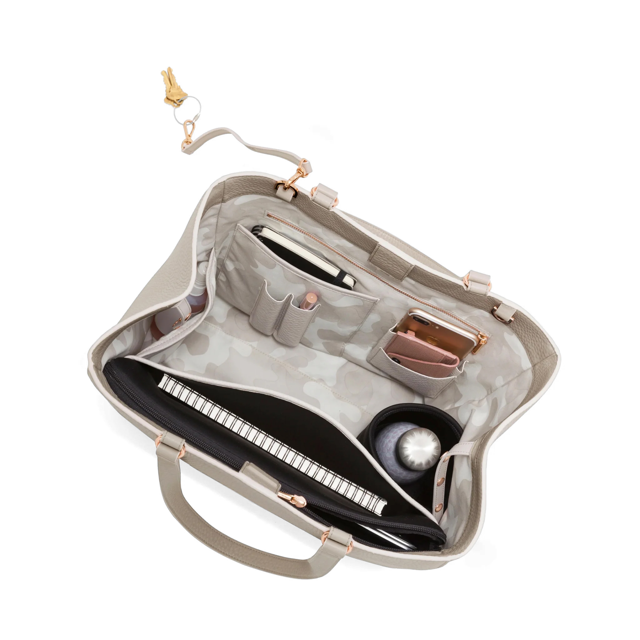 Allyn Tote in Bone, Large - Image 6