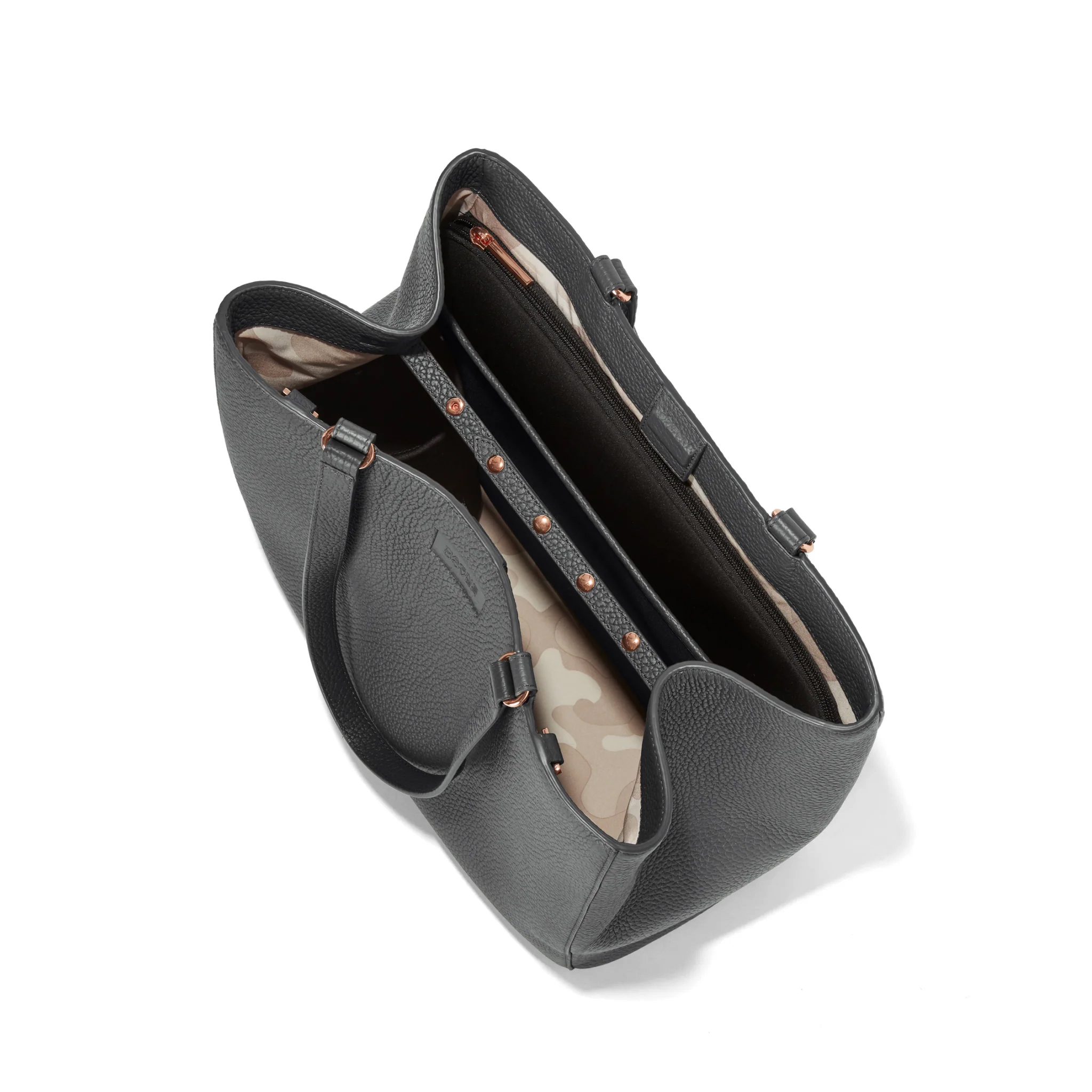 Allyn Tote in Graphite, Large - Image 5