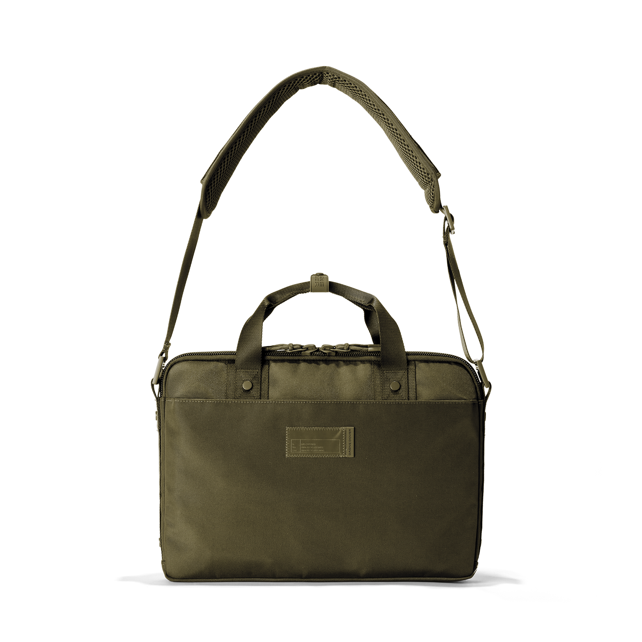 Oslo Slim Laptop Bag in Dark Moss