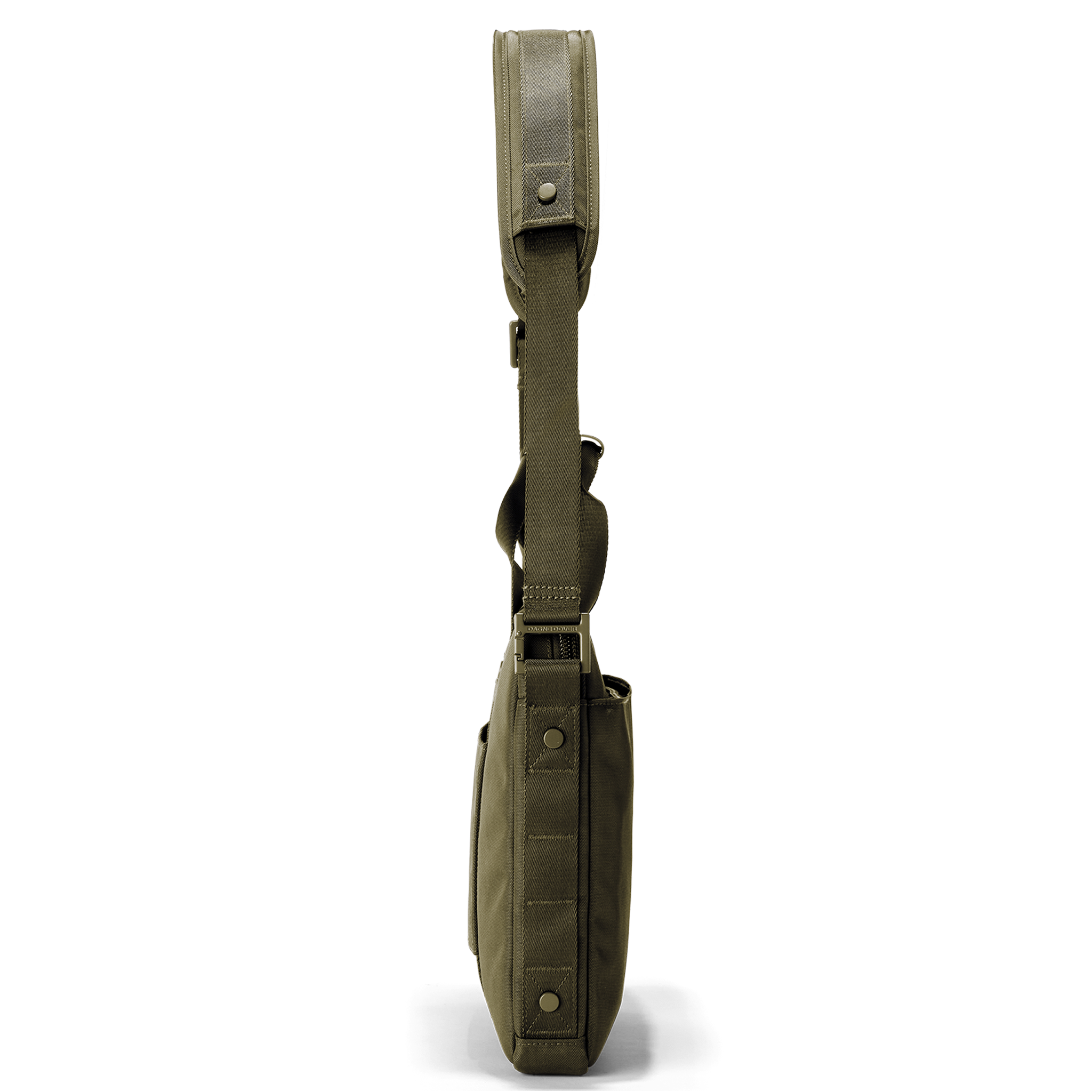 Oslo Slim Laptop Bag in Dark Moss - Image 5