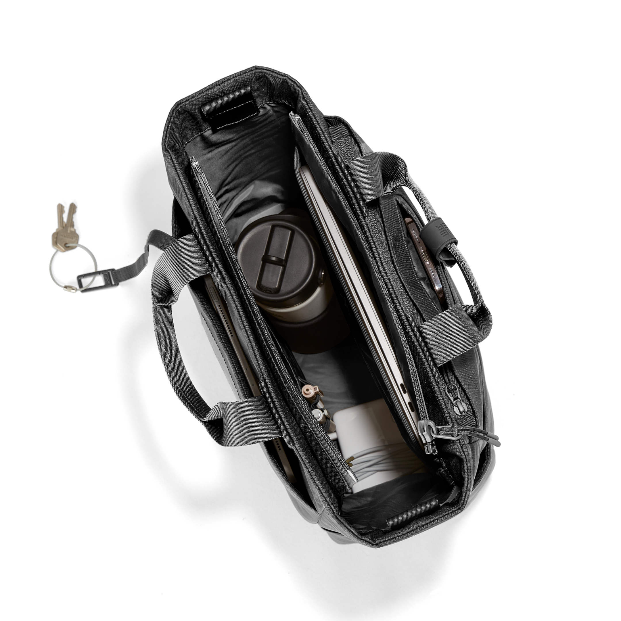 Petra Convertible Tote in Onyx - Image 12