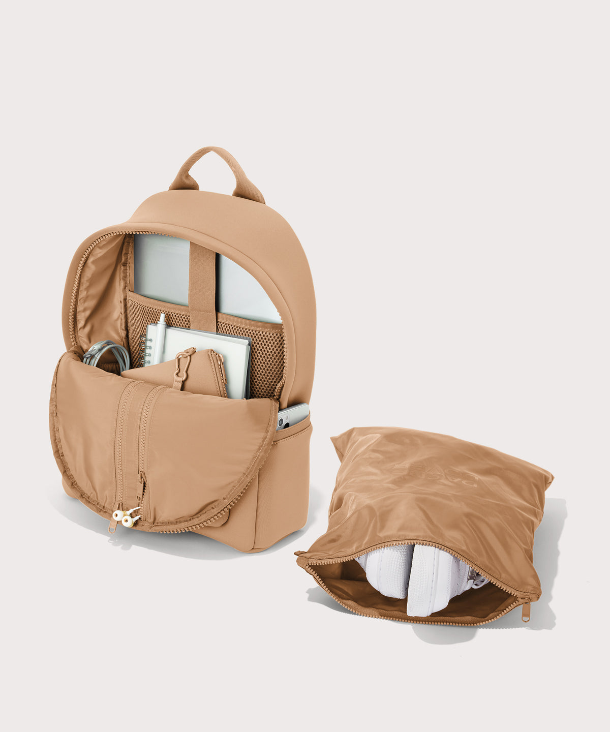 Dakota Backpack in Camel, Medium - Image 10
