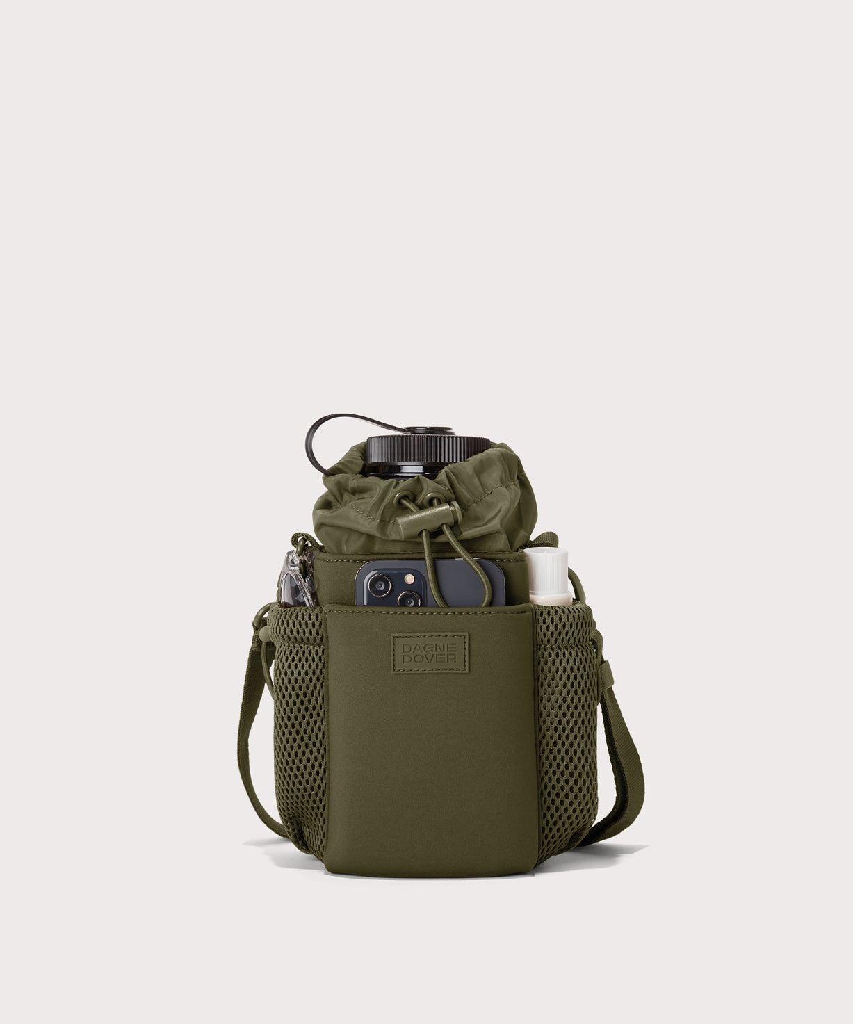 Sloan Water Bottle Sling in Dark Moss - Image 8