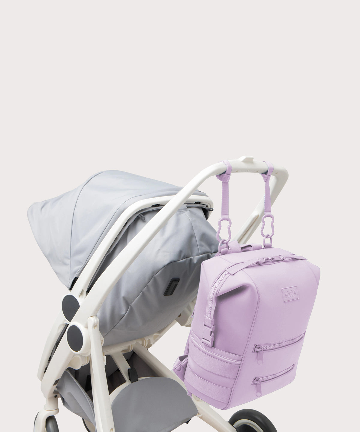 Indi Diaper Backpack in Washed Lilac, Large - Image 14