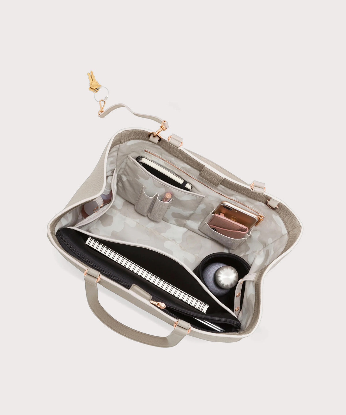 Allyn Tote in Bone, Large - Image 9