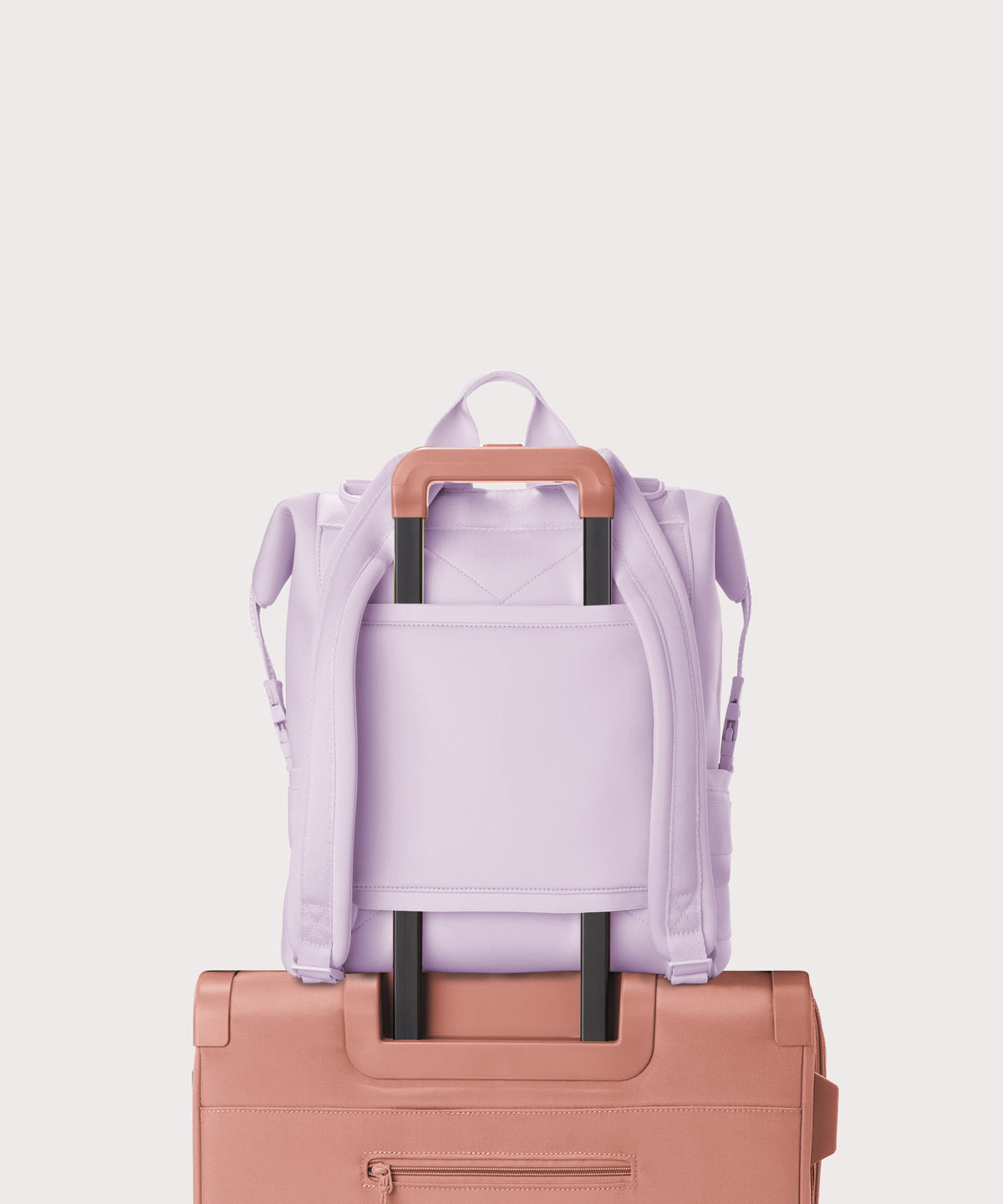 Indi Diaper Backpack in Washed Lilac, Large - Image 15