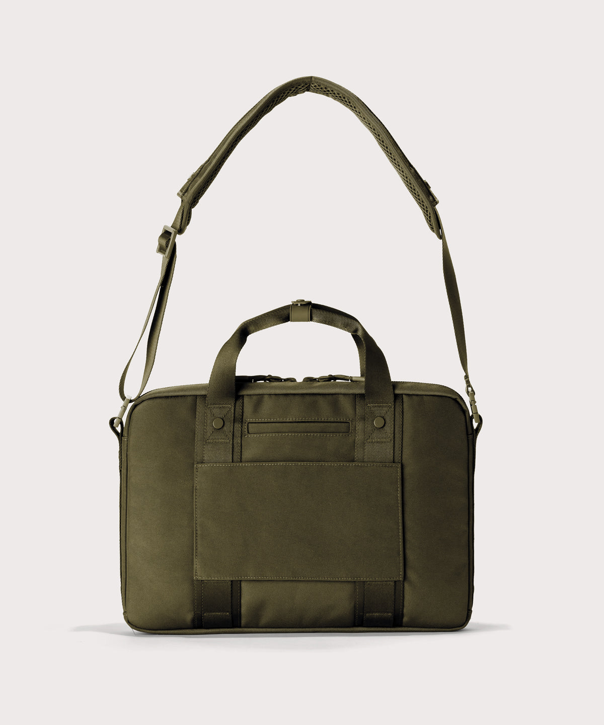Oslo Slim Laptop Bag in Dark Moss - Image 15