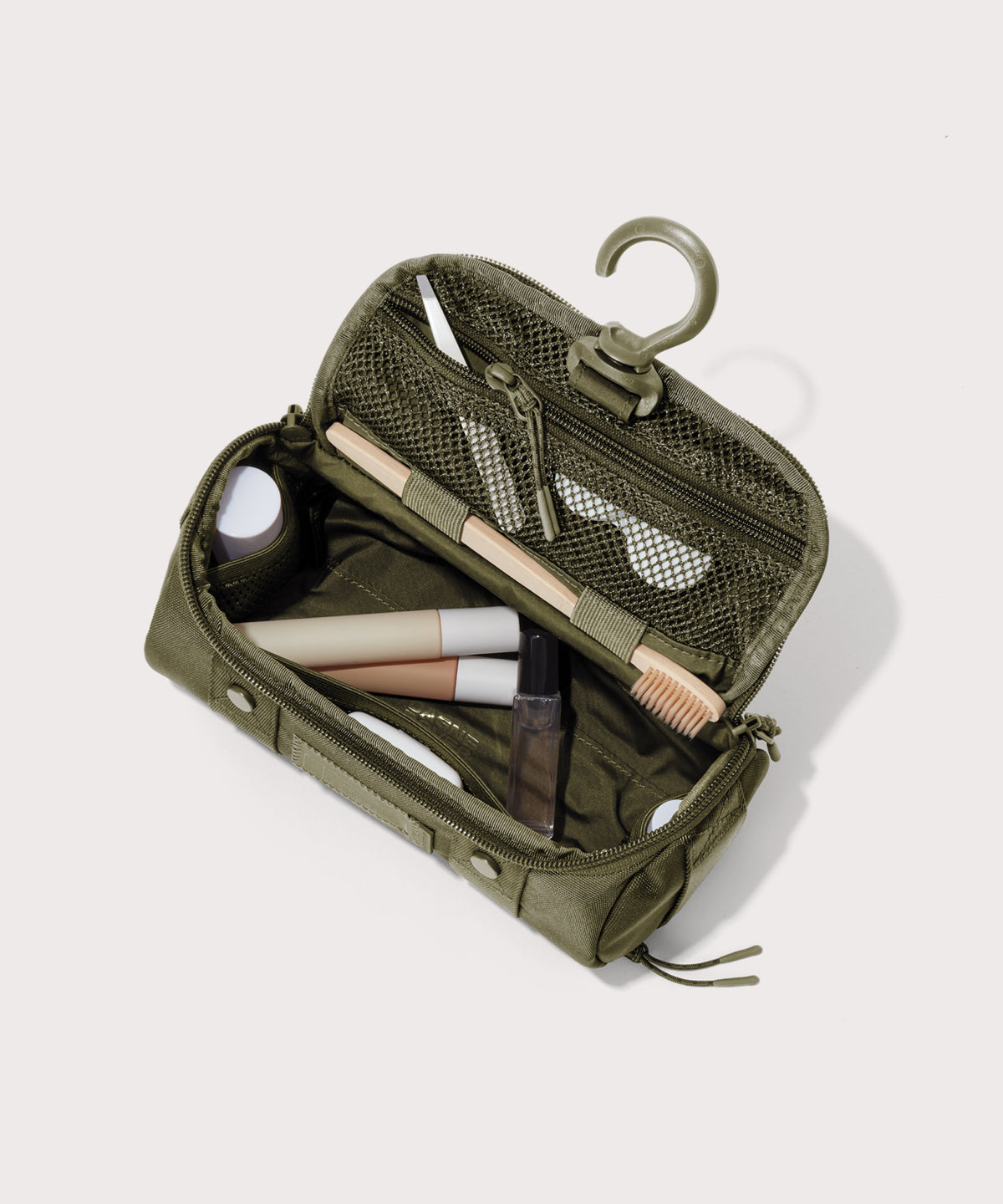 Seoul Dopp Kit in Dark Moss, Small - Image 8