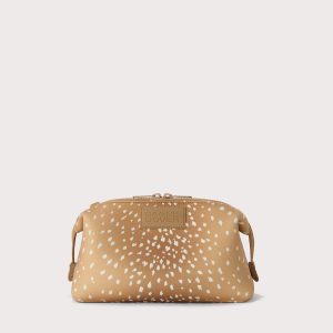 Hunter Toiletry Bag in Fawn Print. Large