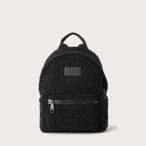 Dakota Backpack in Onyx Shearling . Small