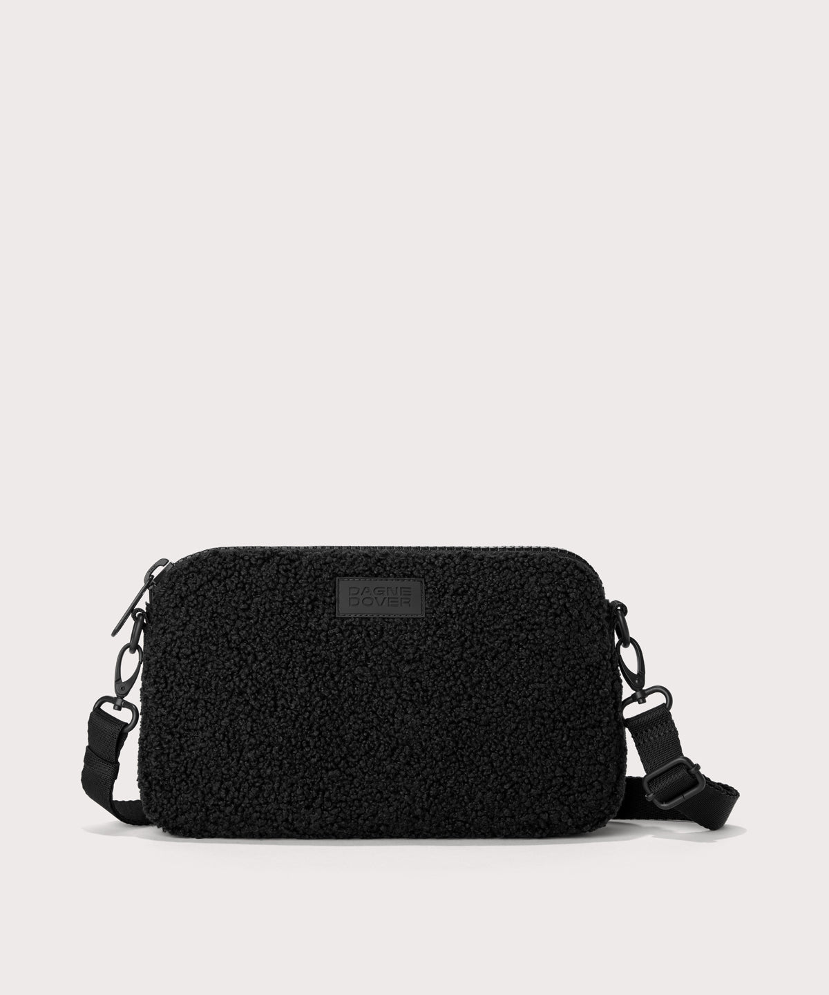 Nora Shoulder Bag in Onyx Shearling