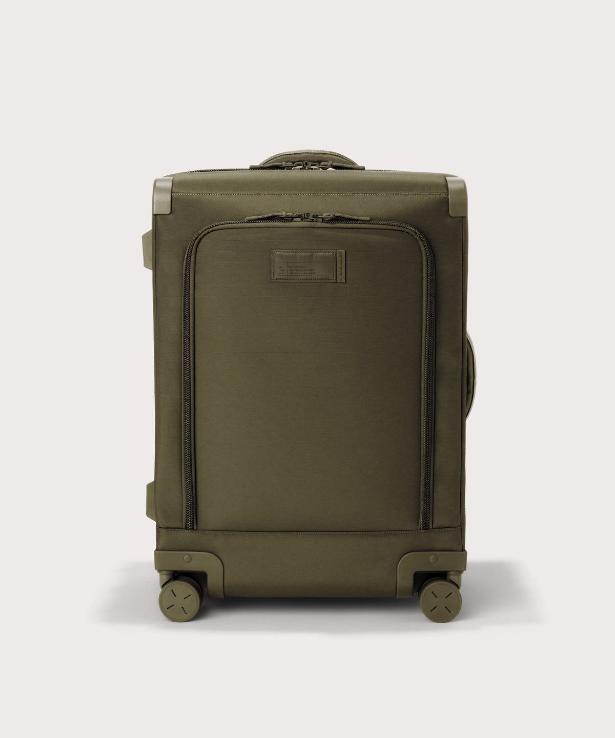 Sydney Checked Luggage in Dark Moss. Smaller – 25 inch