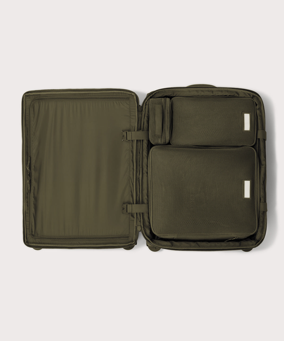 Sydney Checked Luggage in Dark Moss. Smaller - 25 inch - Image 2