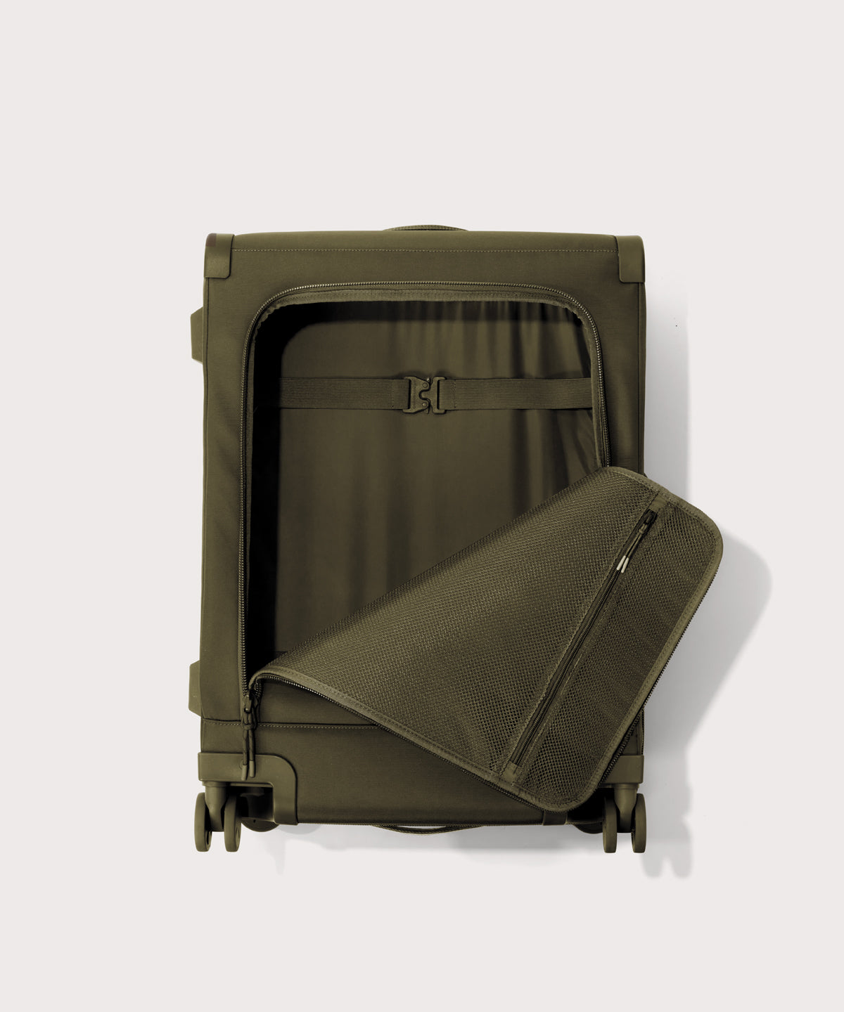 Sydney Checked Luggage in Dark Moss. Smaller - 25 inch - Image 5