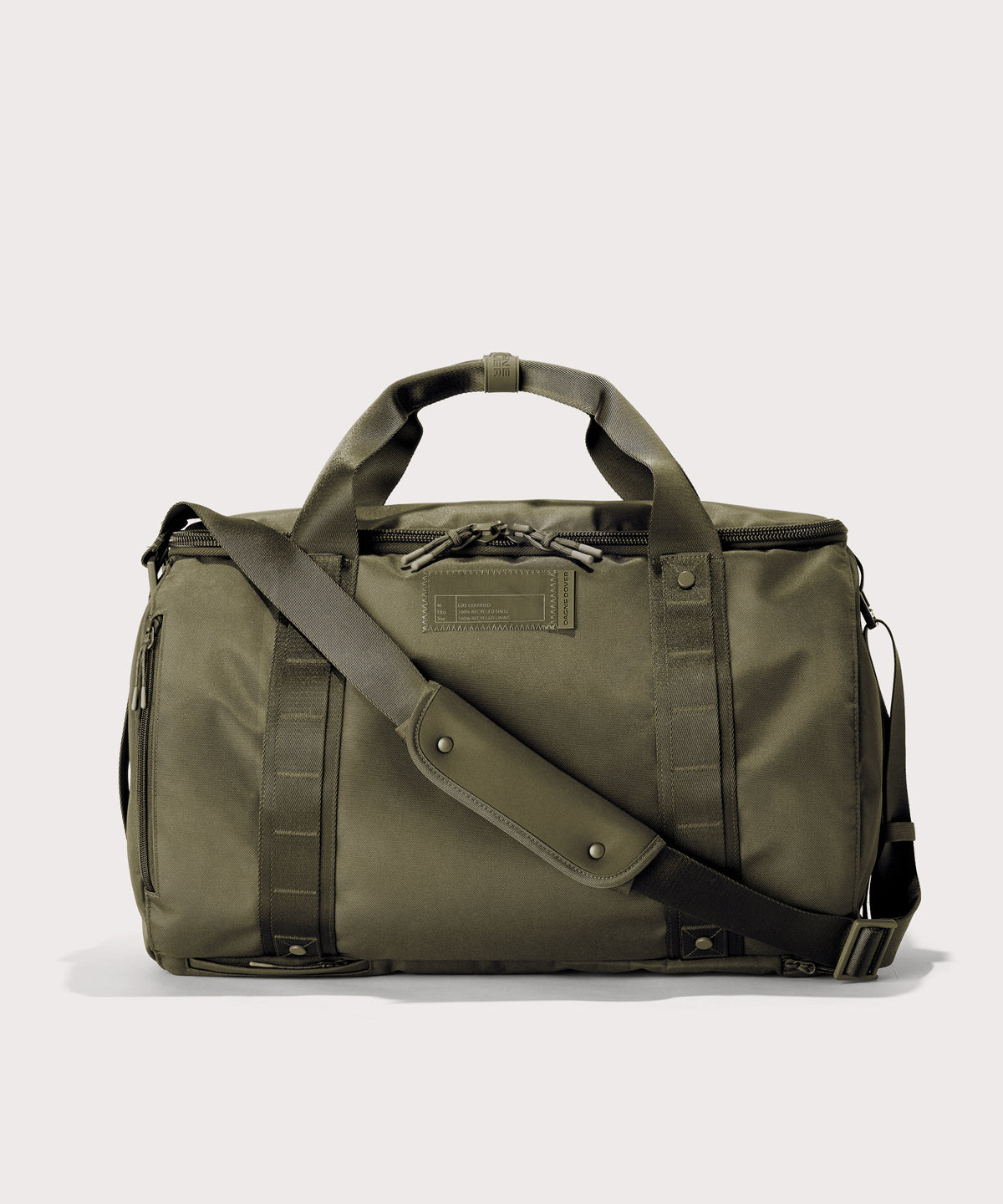 Denver Convertible Duffle in Dark Moss. Large